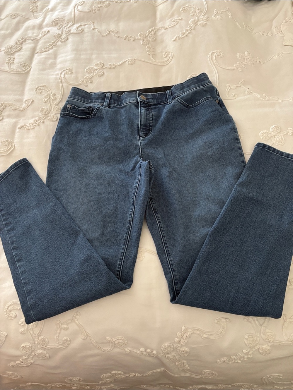 Chico's Dark Blue High-Rise Stretch Jeans